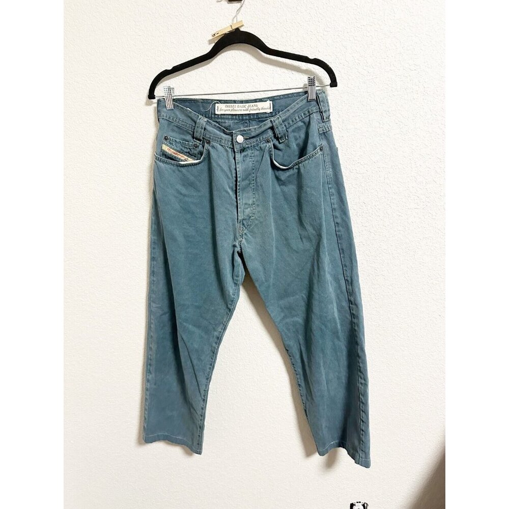 Diesel Saddle Basic Jeans Modern Straight Leg Made In Italy Blue Mens Size 31